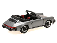1983 Porsche 911 Carrera Cabriolet 3.2 Gray Metallic 1/18 Diecast Model Car by Minichamps - View 3