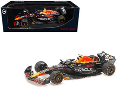 Red Bull Racing RB19 #11 Sergio Perez "Oracle" 2nd Place F1 Formula One "Italian GP" (2023) with Driver Limited Edition to 108 pieces Worldwide 1/18 Diecast Model Car by Minichamps - View 1
