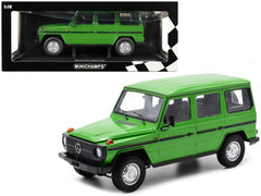 1980 Mercedes-Benz G-Model (LWB) Green with Black Stripes Limited Edition to 402 pieces Worldwide 1/18 Diecast Model Car by Minichamps - View 1