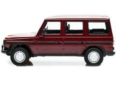 1980 Mercedes-Benz G-Model (LWB) Dark Red with Black Stripes Limited Edition to 402 pieces Worldwide 1/18 Diecast Model Car by Minichamps - View 2