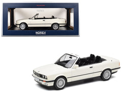 1991 BMW 325i Cabriolet Alpine White 1/18 Diecast Model Car by Norev - View 1