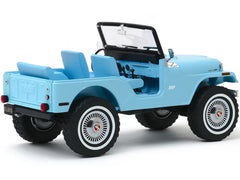 Jeep CJ-5 Sierra Blue Elvis Presley (1935-1977) 1/18 Diecast Model Car by Greenlight - View 2