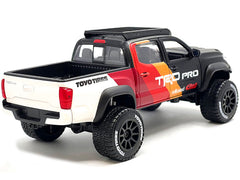 2023 Toyota Tacoma TRD PRO Off Road Pickup Truck Matt Black with Graphics and Roofrack "Maisto Design" Series 1/27 Diecast Model Car by Maisto - View 3