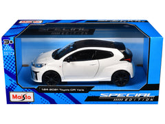 2021 Toyota GR Yaris White with Carbon Top "Special Edition" Series 1/24 Diecast Model Car by Maisto - View 3