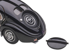 1938 Bugatti Type 57SC Atlantic with Disc Wheels Black 1/43 Diecast Model Car by Autoart - View 5