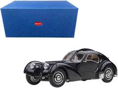 1938 Bugatti Type 57SC Atlantic with Disc Wheels Black 1/43 Diecast Model Car by Autoart - View 1