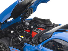 2017 Dodge Viper ACR Competition Blue with Black Stripes 1/18 Model Car by Autoart - View 3