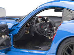 2017 Dodge Viper ACR Competition Blue with Black Stripes 1/18 Model Car by Autoart - View 4