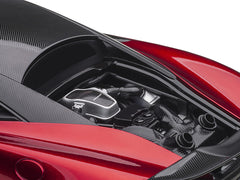 Mclaren 600LT Vermillion Red and Carbon 1/18 Model Car by Autoart - View 4