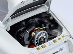Porsche 911 Carrera 2.7 RS Grand Prix White with Red Stripes and Wheels 1/18 Model Car by Autoart - View 5