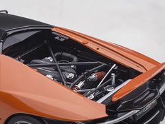 Lamborghini Centenario Arancio Argos / Pearl Orange with Carbon Top 1/18 Model Car by Autoart - View 4