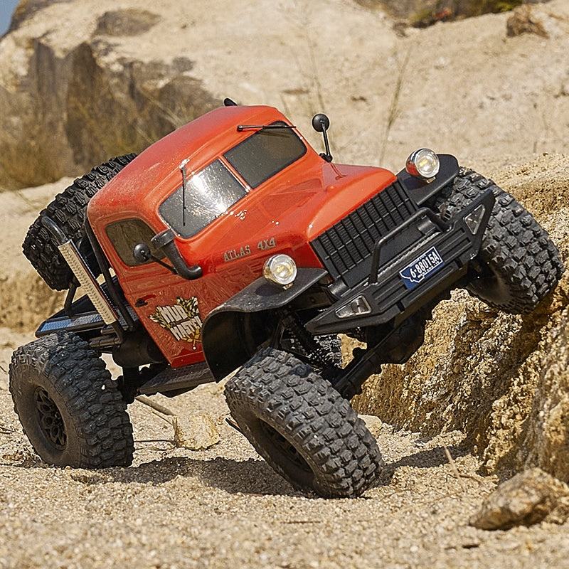 FMS ROCHOBBY 1/10 Scale Atlas 4X4 4WD OffRoad Metal Frame Nylon Roll Cage 2.4G Radio Control RC Rock Crawler Hobby grade