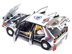 Lancia Delta HF 4WD #3 Bruno Saby - Jean-Francois Fauchille "Martini Racing" Winner "Rally Monte Carlo" (1988) 1/18 Diecast Model Car by Kyosho - View 2