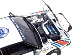 Lancia Delta HF 4WD #3 Bruno Saby - Jean-Francois Fauchille "Martini Racing" Winner "Rally Monte Carlo" (1988) 1/18 Diecast Model Car by Kyosho - View 3