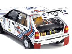 Lancia Delta HF 4WD #3 Bruno Saby - Jean-Francois Fauchille "Martini Racing" Winner "Rally Monte Carlo" (1988) 1/18 Diecast Model Car by Kyosho - View 5