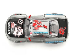 Nissan Skyline GT-R (R34) "Kaido Star Racing V1" RHD (Right Hand Drive) #25 Gray Metallic with Black Hood and Graphics (Designed by Jun Imai) "Kaido House" Special 1/64 Diecast Model Car by Mini GT - View 5