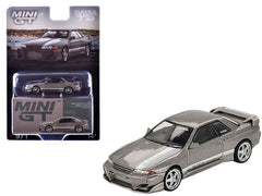 Nissan Skyline GT-R (R32) RHD (Right Hand Drive) "Veilside Combat C-I" Gray Metallic Limited Edition 1/64 Diecast Model Car by Mini GT - View 1