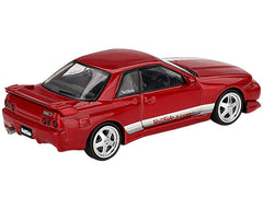 Nissan Skyline GT-R (R32) RHD (Right Hand Drive) "Veilside Combat C-I" Gem Red Metallic Limited Edition 1/64 Diecast Model Car by Mini GT - View 3