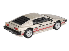 Lotus Esprit Turbo Silver Metallic with Red Stripes Limited Edition 1/64 Diecast Model Car by Mini GT - View 3
