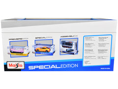 2020 Ford Mustang Shelby GT500 Bright Orange with Black Stripes 1/24 Diecast Model Car by Maisto - View 3