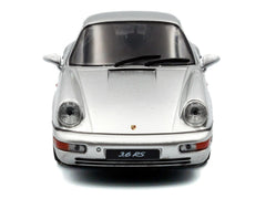 1994 Porsche 911 (964) RS Silver Metallic with Black Stripes 1/43 Diecast Model Car by Solido - View 5