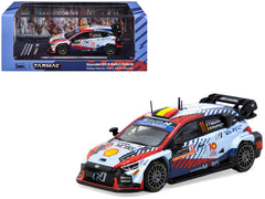 Hyundai i20 N Rally1 Hybrid #11 Thierry Neuville - Martijn Wydaeghe Winner "Rallye Monte-Carlo" (2024) "Hobby64" Series 1/64 Diecast Model by Tarmac Works - View 1