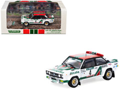 FIAT 131 ABARTH Rally #4 Markku Alen - Ilkka Kivimaki Winner "Rallye de Portugal - Vinho do Porto" (1978) "Hobby64" Series 1/64 Diecast Model Car by Tarmac Works - View 1
