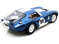 1965 Shelby Cobra Daytona Coupe #98 Blue 1/18 Diecast Model Car by Shelby Collectibles - View 2