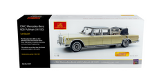 1965-1981 Mercedes Benz 600 Pullman (W100) Landaulet Limousine Convertible with Functional Softtop Gold Limited Edition to 800 pieces Worldwide 1/18 Diecast Model Car by CMC - View 8